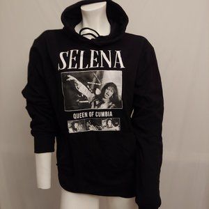 Official Selena Merchandise Black “Queen Of Cumbia” Hoodie